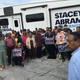 Stacey Abrams supporters posing for a photo with the candidate in Waynesboro, Ga., on Tuesday, Oct. 16, 2018.